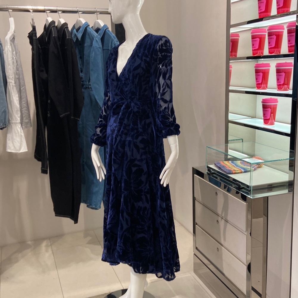 Beautiful cocktail dress. Navy from Anthropologie